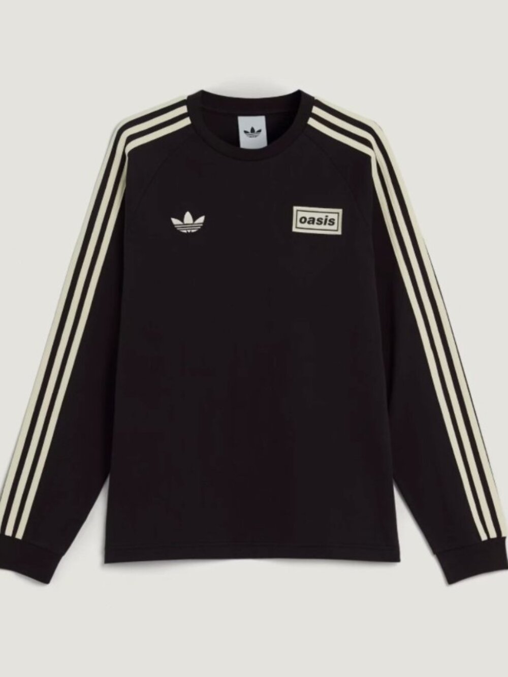 adidas X Oasis Originals Men Tour 3-Stripes Long Sleeve T-shirt KT3428 Small